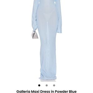SER.O.YA Powder Blue Long Sleeve Dress